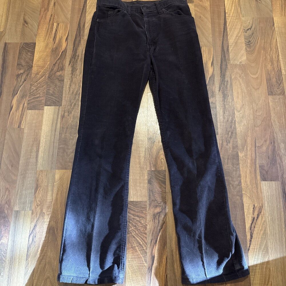 Vintage Levis 519 Corduroy Pants Brown Talon Zipper USA 80s Men’s 34x35 Bootcut